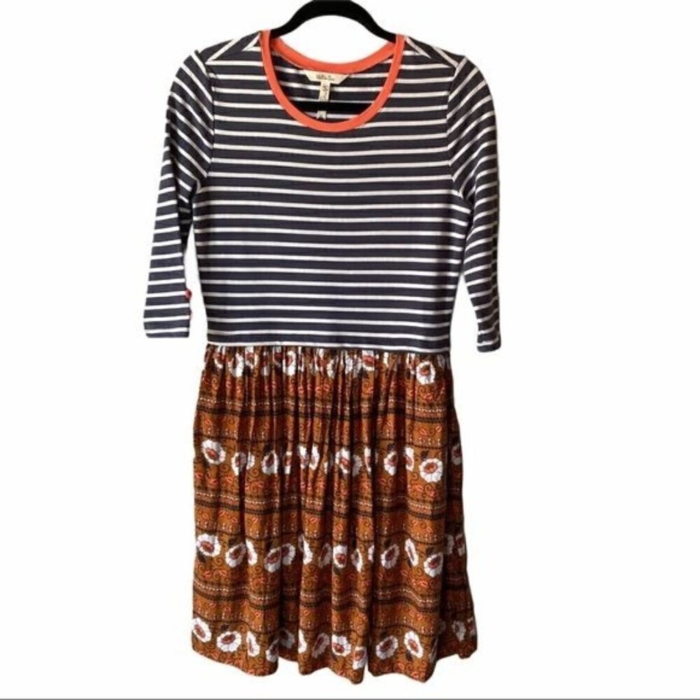Matilda Jane Winsome Striped Floral Dress S